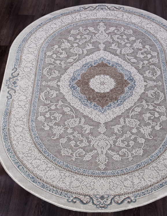 03874A - BLUE / BLUE Ковер 03874A - BLUE / BLUE - Овал - коллекция ARMINA