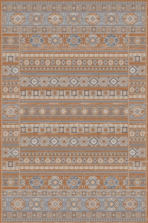 Ковер F602 - ORANGE - Прямоугольник - коллекция ZUMMA