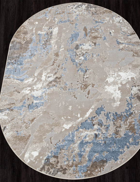 Ковер 00085A - L.BLUE / BEIGE - Овал - коллекция PARADIZE