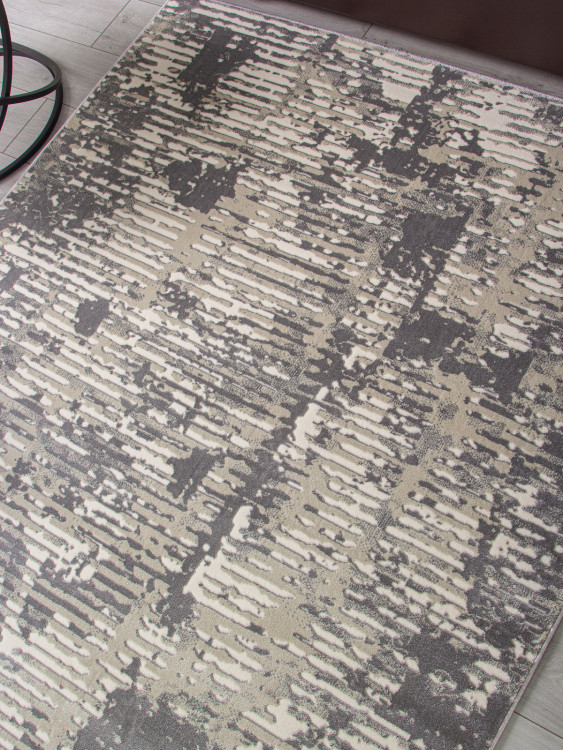 Ковер D999 - CREAM-GRAY - Прямоугольник - коллекция ATLANTIS