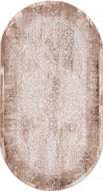 03878B - BROWN / BROWN Ковер 03878B - BROWN / BROWN - Овал - коллекция ARMINA