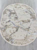 Ковер 27243 - GRY / BLUE - Овал - коллекция MOSSO