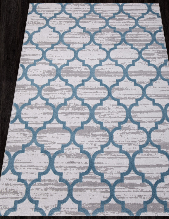 M012A - D.GREY SHRINK / L.BLUE HEATSET Ковер M012A - D.GREY SHRINK / L.BLUE HEATSET - Прямоугольник - коллекция Valentino