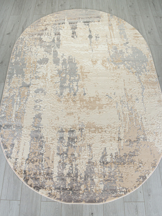 M027A - LIGHT BEIGE / TAUPE Ковер M027A - LIGHT BEIGE / TAUPE - Овал - коллекция SIESTA