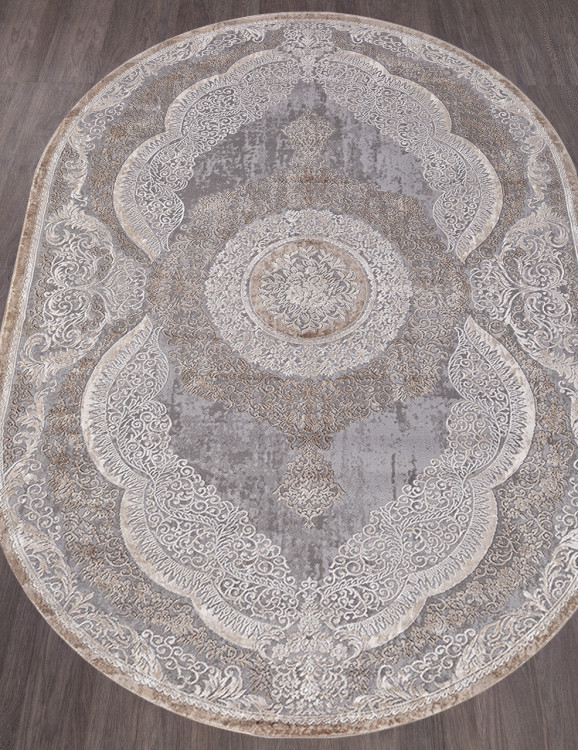 03880C - GREY / BROWN Ковер 03880C - GREY / BROWN - Овал - коллекция ARMINA