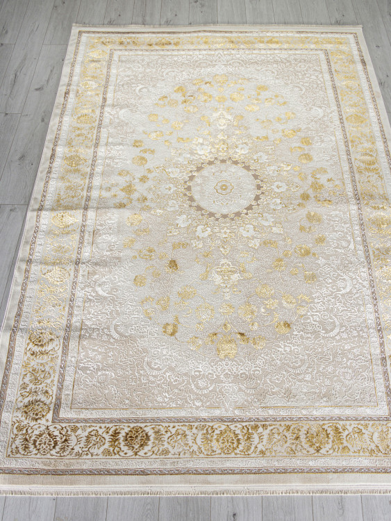 Ковер A123B - CREAM / GOLD FDY - Прямоугольник - коллекция ZARINA