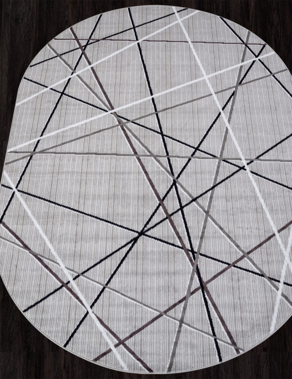 F395 - GRAY Ковер F395 - GRAY - Овал - коллекция SILVER