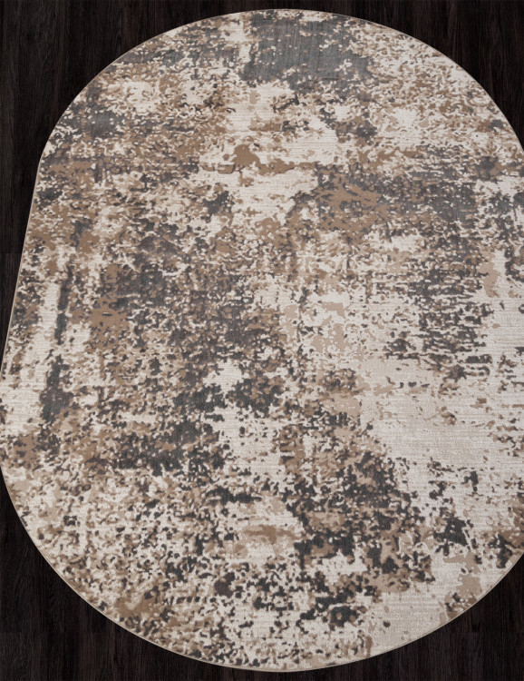 M028A - CREAM / GRAY Ковер M028A - CREAM / GRAY - Овал - коллекция SIESTA