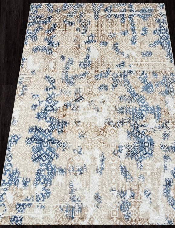Ковер O1699 - 630 CREAM / BLUE - Прямоугольник - коллекция ANTEP