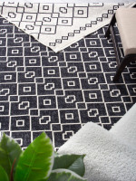 Ковер NUN7 - BLACK - Прямоугольник - коллекция NUN KILIM