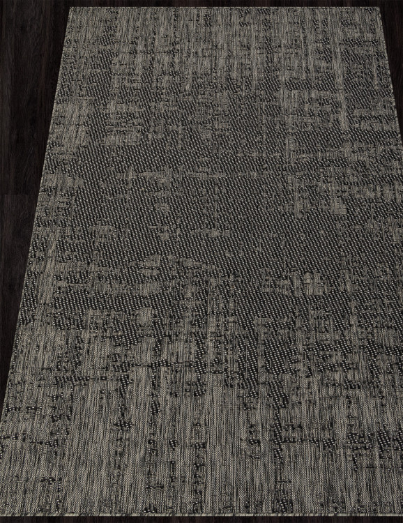Ковер S131 - BLACK-GRAY - Прямоугольник - коллекция KAIR