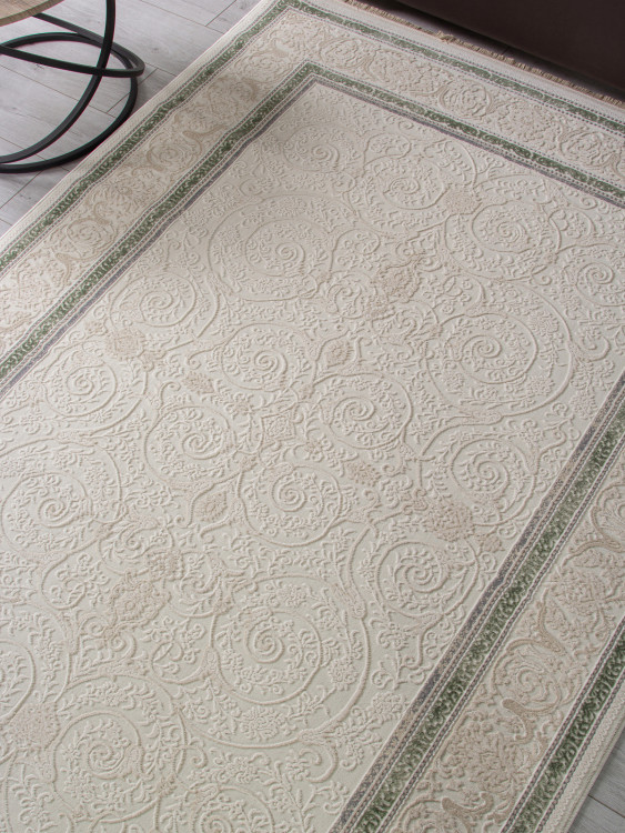 Ковер 30896D - CREAM / CREAM - Прямоугольник - коллекция Jasmine