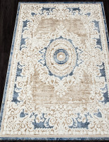 Ковер O1701 - 630 CREAM / BLUE - Прямоугольник - коллекция ANTEP