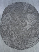 Ковер S132 - DARK GRAY - Овал - коллекция KAIR