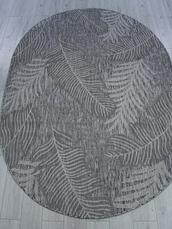 S132 - DARK GRAY Ковер S132 - DARK GRAY - Овал - коллекция KAIR