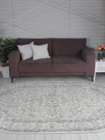 Ковер GA075G - GREY / GREY - Овал - коллекция ARMINA