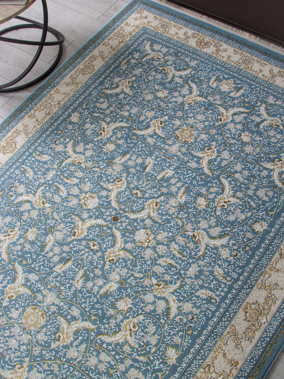 M101B - BLUE SHIRINK / BLUE SHIRINK Ковер M101B - BLUE SHIRINK / BLUE SHIRINK - Прямоугольник - коллекция ZARINA