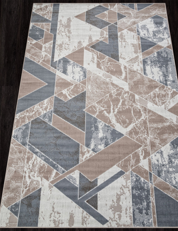 F354 - BEIGE-BLUE Ковер F354 - BEIGE-BLUE - Прямоугольник - коллекция SIERRA