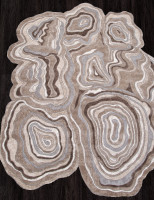 Ковер 00841C - GREY / BROWN - Прямоугольник - коллекция SAFIR