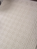 Ковер L0009A - BEIGE / BEIGE - Прямоугольник - коллекция LOOPY
