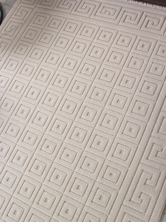 L0009A - BEIGE / BEIGE Ковер L0009A - BEIGE / BEIGE - Прямоугольник - коллекция LOOPY