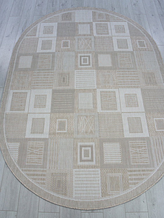 S138 - BEIGE Ковер S138 - BEIGE - Овал - коллекция KAIR