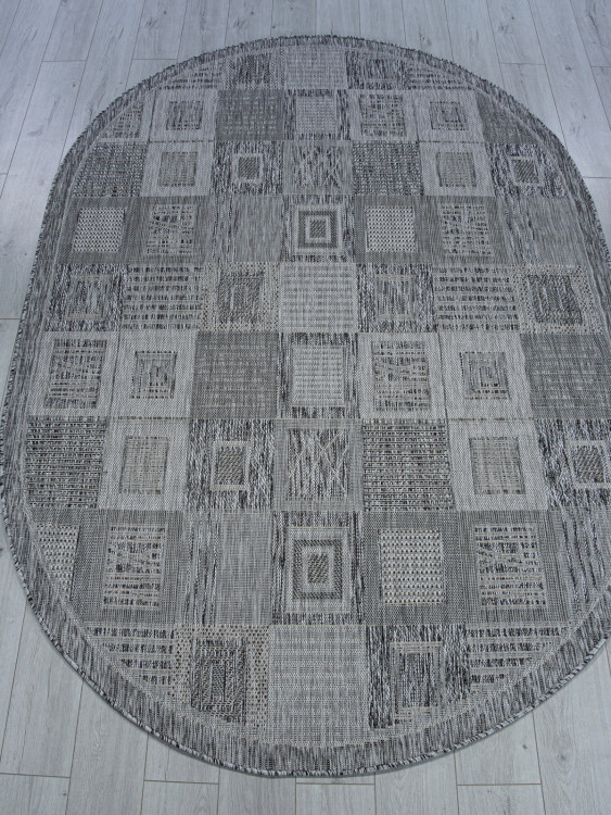 S138 - DARK GRAY Ковер S138 - DARK GRAY - Овал - коллекция KAIR