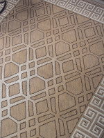 Ковер 06027A - BEIGE / DARK VIZON - Прямоугольник - коллекция PRAGA