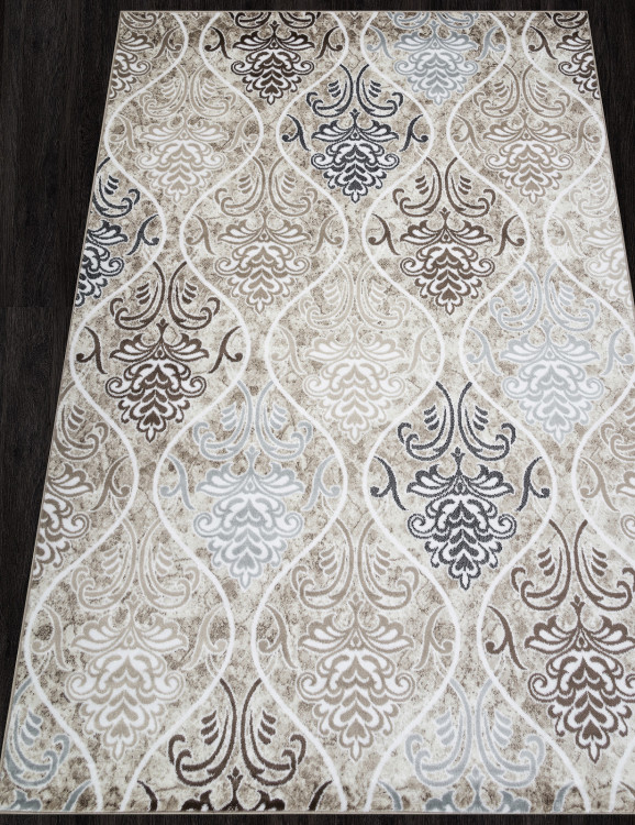 L013 - CREAM-BROWN Ковер L013 - CREAM-BROWN - Прямоугольник - коллекция LUXE