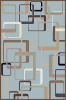 Ковер d254 - L.BLUE-BROWN - Прямоугольник - коллекция VALENCIA DELUXE