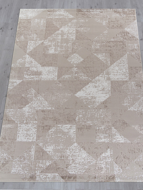 01459A - BEIGE / WHITE Ковер 01459A - BEIGE / WHITE - Прямоугольник - коллекция SIROCCO