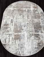 Ковер 06735B - CREAM HB / GREY - Овал - коллекция PARADIZE