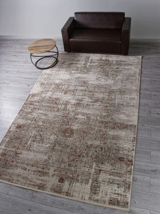 Ковер B860J2 - CREAM / L.GREY - Прямоугольник - коллекция ROYAL