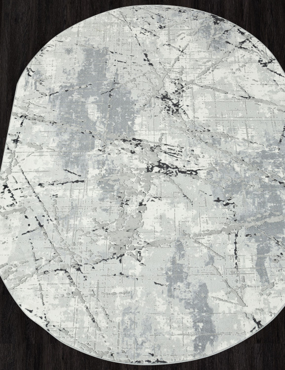 GL039G - GREY / GREY Ковер GL039G - GREY / GREY - Овал - коллекция NENSI