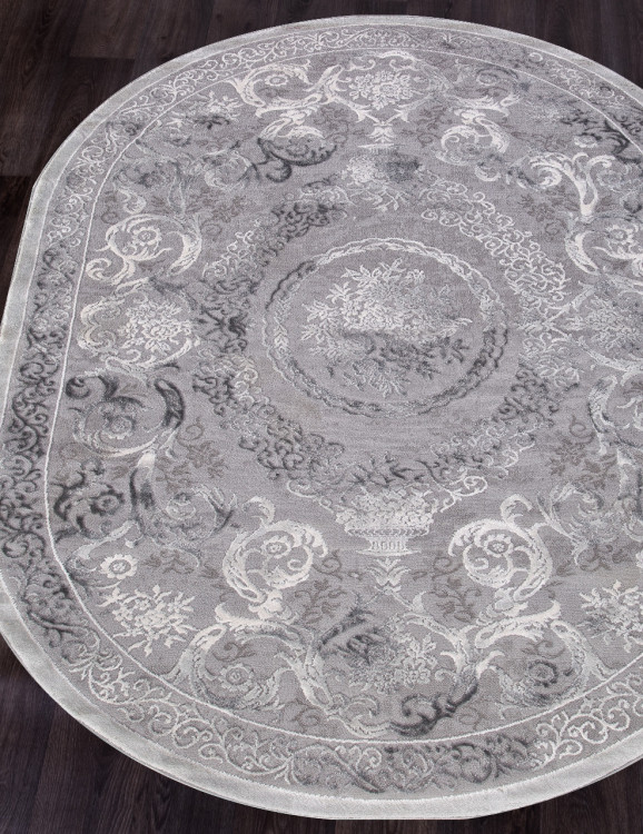 03760A - GREY / GREY Ковер 03760A - GREY / GREY - Овал - коллекция ARMINA