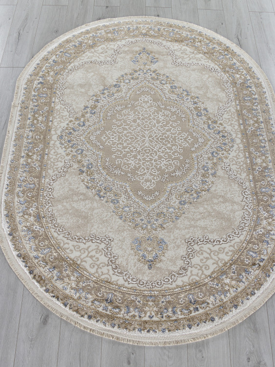 27226 - BEIGE / BLUE Ковер 27226 - BEIGE / BLUE - Овал - коллекция MOSSO