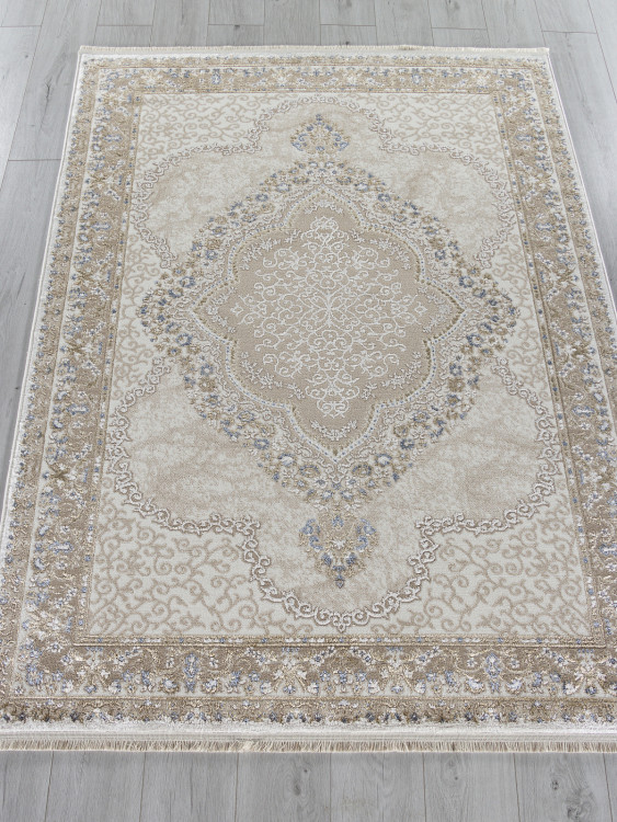 Ковер 27226 - BEIGE / BLUE - Прямоугольник - коллекция MOSSO