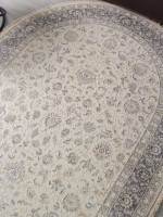 Ковер 35831Z - CREAM / L.GREY - Овал - коллекция Jasmine