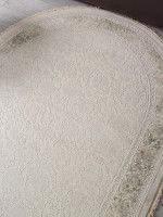 Ковер 35897Y - CREAM / CREAM - Овал - коллекция Jasmine