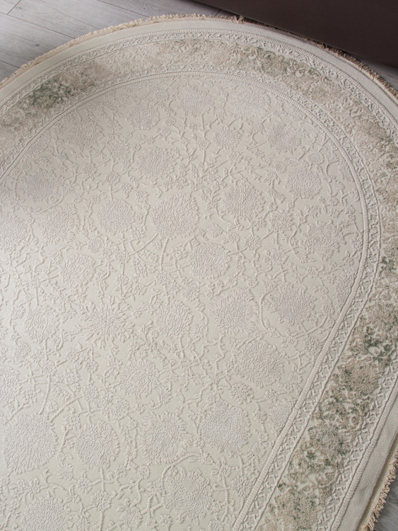 35897Y - CREAM / CREAM Ковер 35897Y - CREAM / CREAM - Овал - коллекция Jasmine