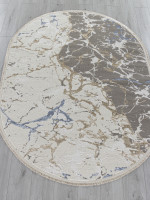 Ковер 27231A - GRY / NAVY - Овал - коллекция MOSSO