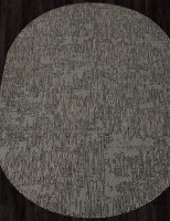 Ковер S144 - BLACK-GRAY - Овал - коллекция KAIR
