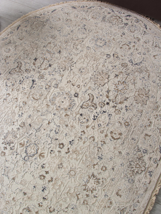 35981Z - CREAM / CREAM Ковер 35981Z - CREAM / CREAM - Овал - коллекция Jasmine