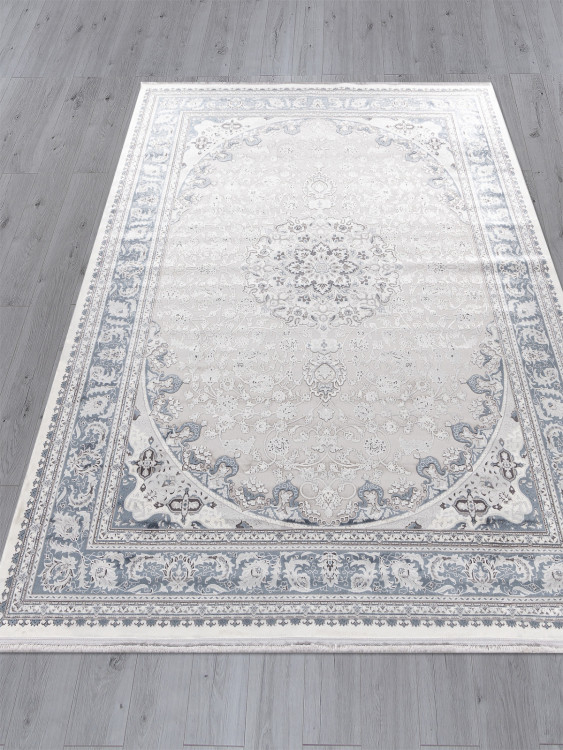 00268 - GREY / BLUE Ковер 00268 - GREY / BLUE - Прямоугольник - коллекция DUBAI