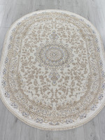 Ковер 27239 - CREAM / BLUE - Овал - коллекция MOSSO