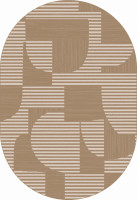 Ковер F440 - LIGHT BEIGE - Овал - коллекция DIOS