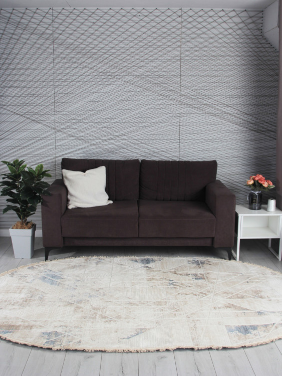 35991Z - BEIGE / CREAM Ковер 35991Z - BEIGE / CREAM - Овал - коллекция Jasmine