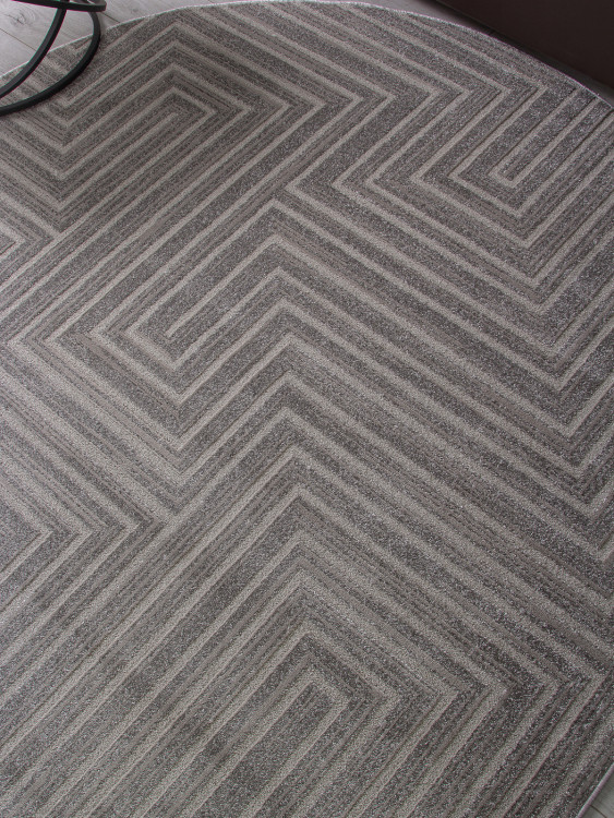 Ковер F412 - LIGHT GRAY - Овал - коллекция DIOS