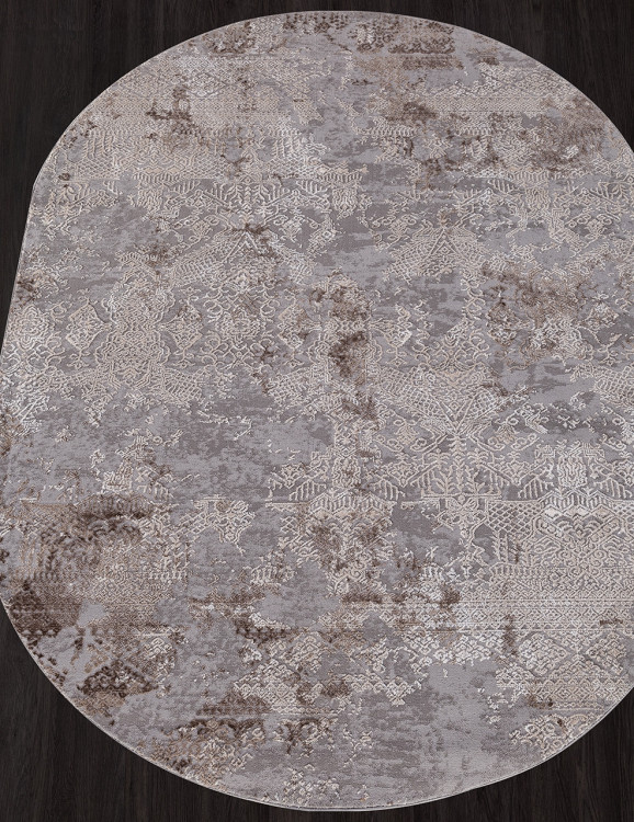 03851C - GREY / BROWN Ковер 03851C - GREY / BROWN - Овал - коллекция ARMINA