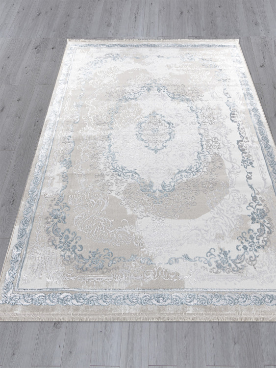 L278A - CREAM SHRINK / BLUE FDY Ковер L278A - CREAM SHRINK / BLUE FDY - Прямоугольник - коллекция EFSAN